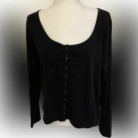 a new day Light Blue Sweater Cardigan Cropped - Picture 2 of 10